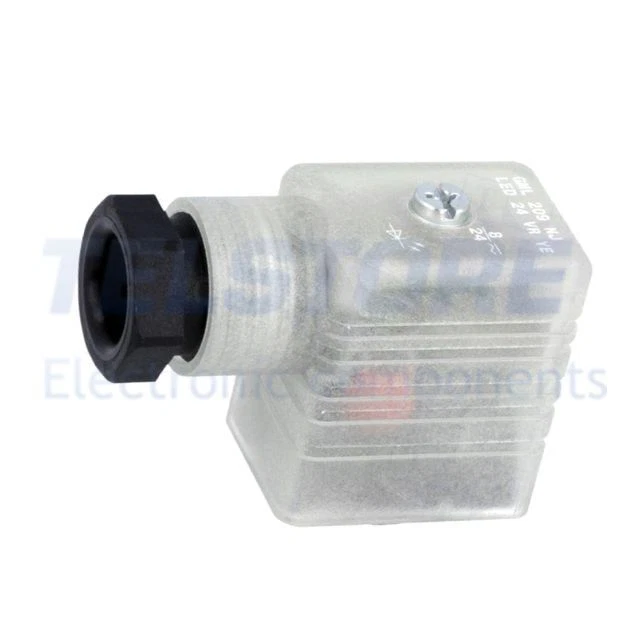 1pcs  933929100 GML 209 NJ LED 24 VR YE BLACK Connettore per valvola spina forma