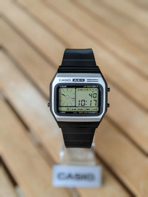 CASIO AX-1 WATCH. Vintage 80' Vintage. NOS. £238.42 - PicClick UK