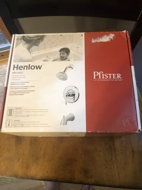 Pfister Henlow 8P8-HESC Single Control Tub&Shower Porcelain Handle* NO TUB SPOUT