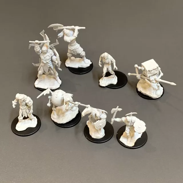 Lot 8x Goliath Barbarian Genasi Fighter Zombie DND Nolzur's Marvelous Minis Toys