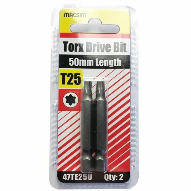 Macsim T25 Torx Drive Bits - 5 Pack - AUSTRALIA BRAND