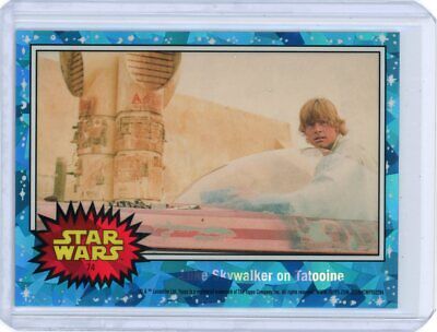 2022 Topps Chrome Sapphire Star Wars #74 - Luke Skywalker on Tatooine
