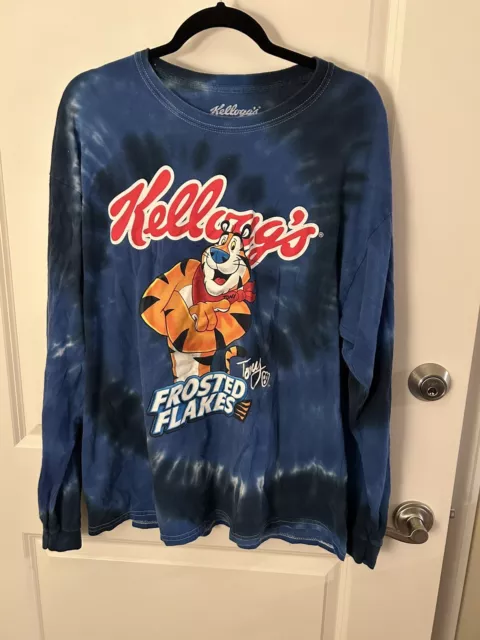 Kellogg’s Tony The Tiger Frosted Flakes Large Blue Men’s Longsleeve