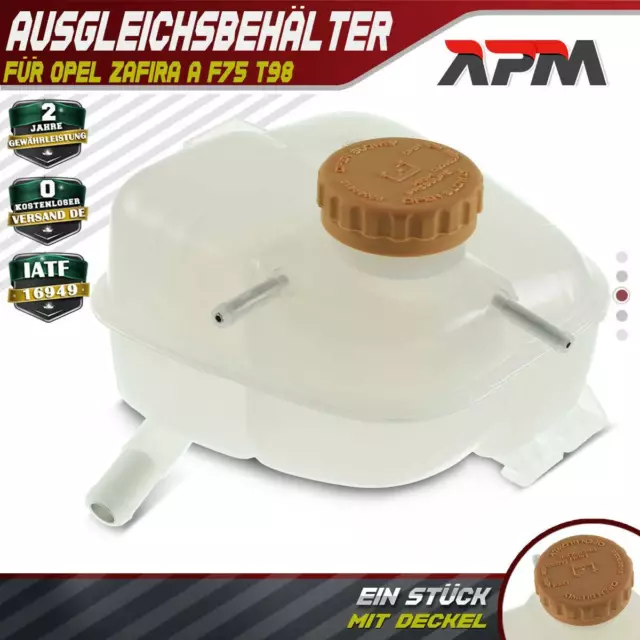 Ausgleichsbehälter Kühlmittel mit Deckel für Opel Zafira A F75 T98 1999-2005