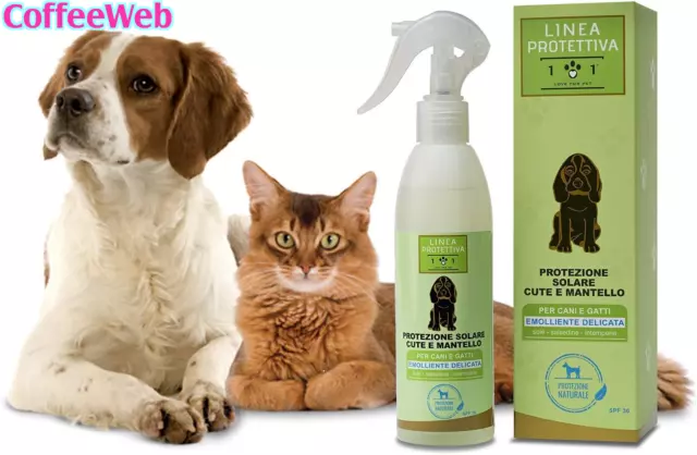 Protezione Solare Spray Naturale E Vegetale per Cani E Gatti, 250Ml - per La Cut