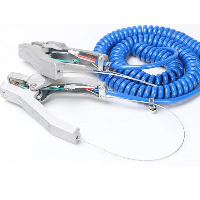 Static Wire Connection 5M ANTI STATIC Grounding Wire Static Grounding Clamp for Static ...