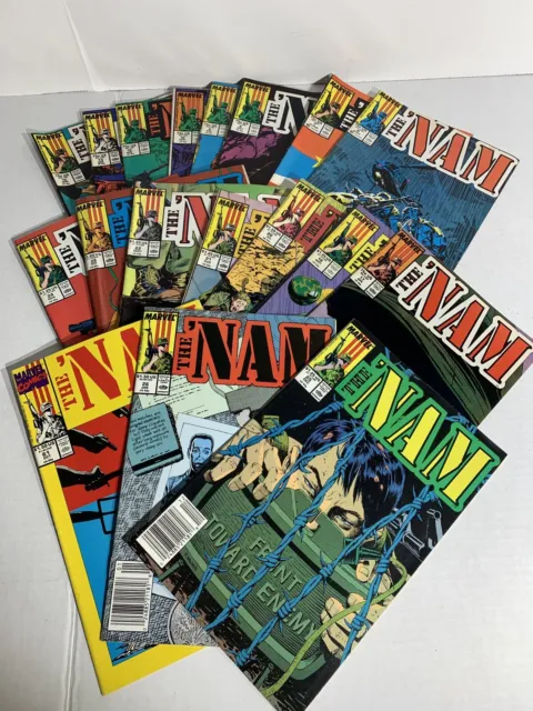 The 'Nam Lot of 18 Marvel Comics 1987-90 Copper Age various issues 6 to 61