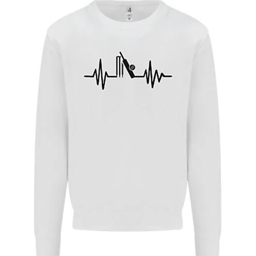 Cricket Pulse Giocatore Cricket Ecg Bambini Felpa Maglione