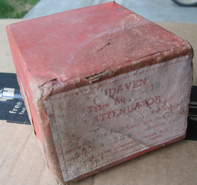 NOS Western Electric Daven 1200 ohm TEE Attenuator T-252 #1