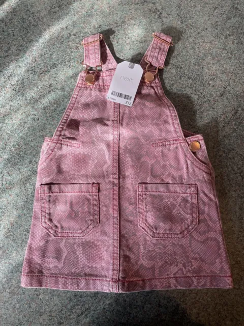 Next Baby Girls Dungarees Size 9-12 Months BNWT