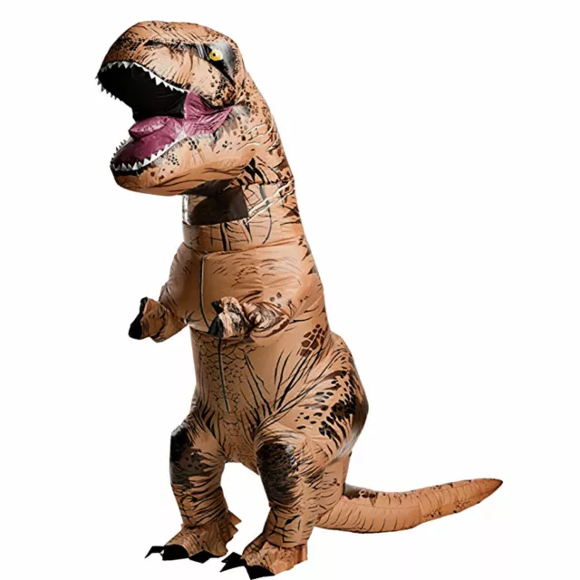 T-REX Dinosaur Inflatable Costume Adult Suit Outfit For Halloween Cosplay Party