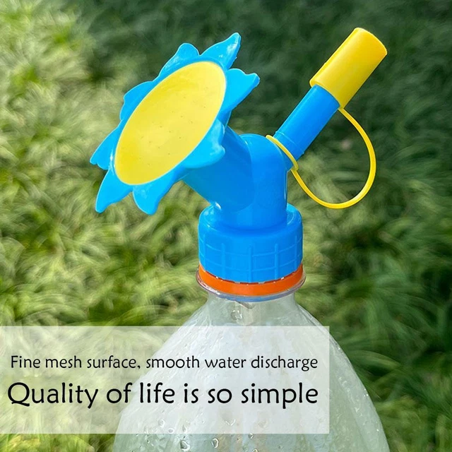 MINI WATERING CAN Dual Head Plant Bottle Watering Spout N Sprinkler Cap