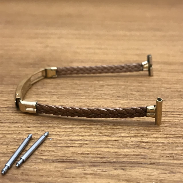 1930s Womens 14k Gold-Filled & Leather Kestenmade USA nos Vintage Watch Band 1930s Womens 14k Gold-Filled & Leather Kestenmade USA nos Vintage Watch Band