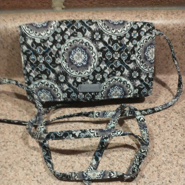 Vera Bradley Charcoal Medallion RFID Quilted All Together Crossbody W... 2