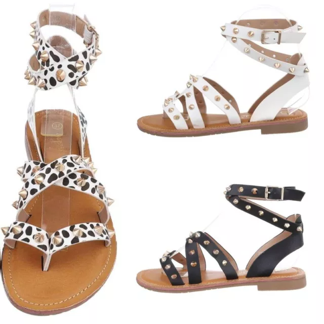 SANDALI BASSI DA donna scarpe estive sandaletti leopardati