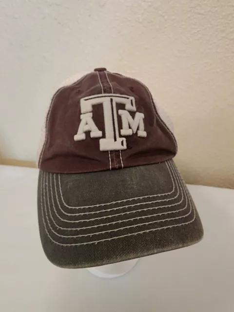 Texas AM Aggies Hat TOW Maroon Black Dual Logo Embroidered Cap Adjustable OSFM