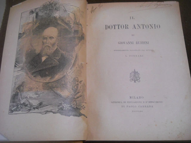 1893 IL DOTTOR Antonio Giovanni Ruffini Illustrato Dal Pittore Fornari