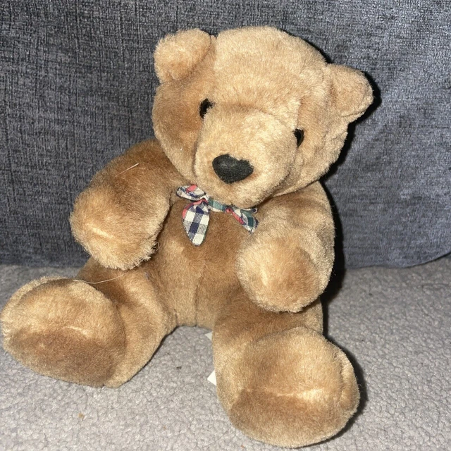 VINTAGE ST MICHAEL Marks And Spencer Classic Brown Teddy Bear Plush