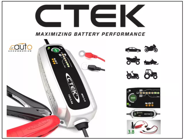 New CTEK Multi MXS 3.8A 12V Car Bike Battery SMART Trickle Charger +Conditioner