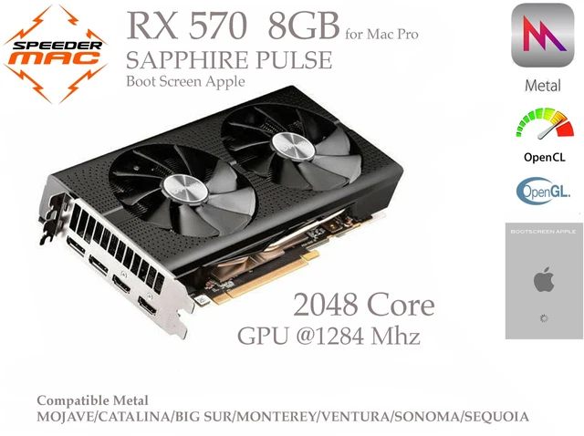 AMD RADEON RX 580 8GB ASUS, Apple Bootscreen for Mac Pro 4.1 5. Metal Sequoia EUR 149,00 - FR