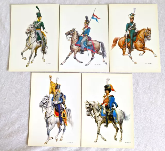 5x Vintage Military Print Postcards Kingdom Of The Netherlands Wolfgang Tritt