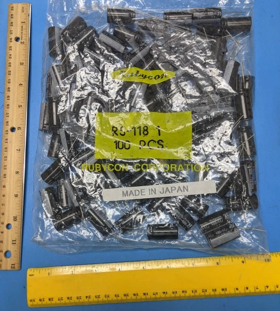 35-Piece Electrolytic Capacitor Assortment Kit - 400V, 7 Values (1uF-47uF), 5 Of Each, For Repairs & DIY