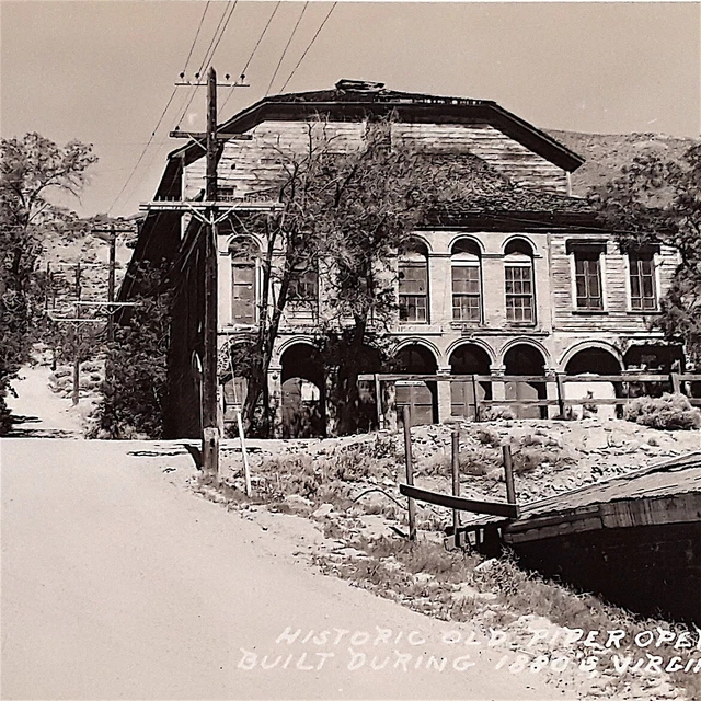 RPPC 1945-50 Virginia City Piper Opera House Nevada Street Exterior Postcard
