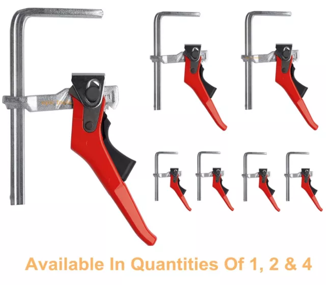 BESSEY GTR16S6H Morsetto a leva rapida guida da tavolo 160 mm tutto in acciaio, in 1,2,4 anni