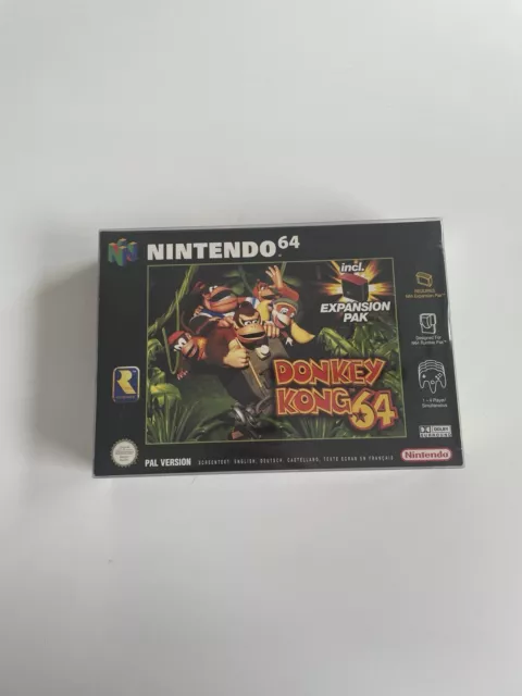 Nintendo N64 Donkey Kong 64 OVP / CIB / Sammlerzustand + Expansion Pak