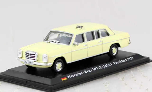 Mercedes W123 240D Taxi 1977 Deutschland 1:43 Altaya Modellauto