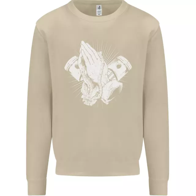 Felpa Maglione Biker Prayer Biker Moto Moto Moto Uomo 5