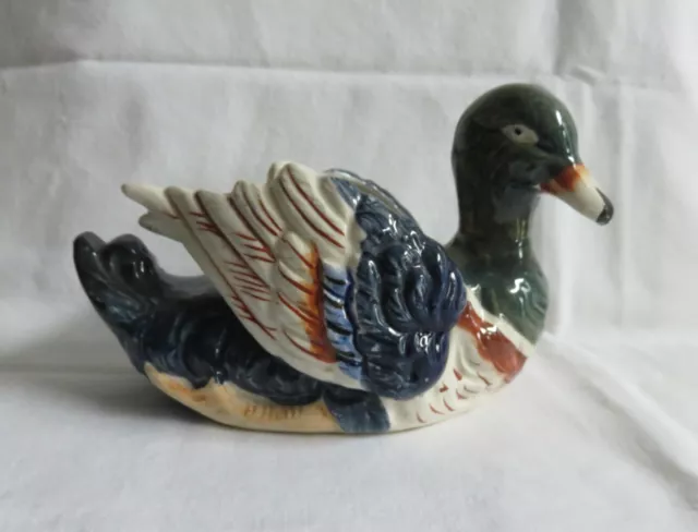 Vintage Occupied Japan Mallard Duck Planter