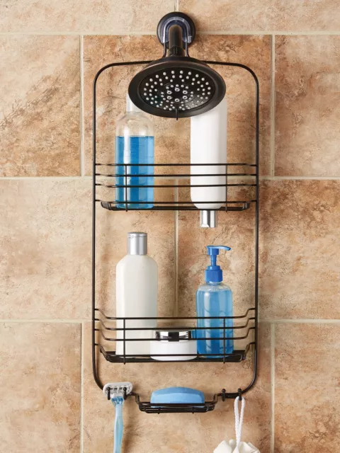 Steel Over The Shower Caddy 2 Shelves Oil Rubbed Bronze