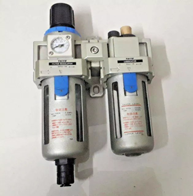 Taiyo Air Filter Regulator & Air Lubricator  EFR2-8 & EAL2-8 NEW