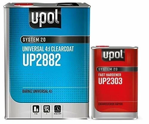 U-Pol 2882 Fast KIT Overall Clear Urethane CLEARCOAT 4:1 Fast KIT European Style