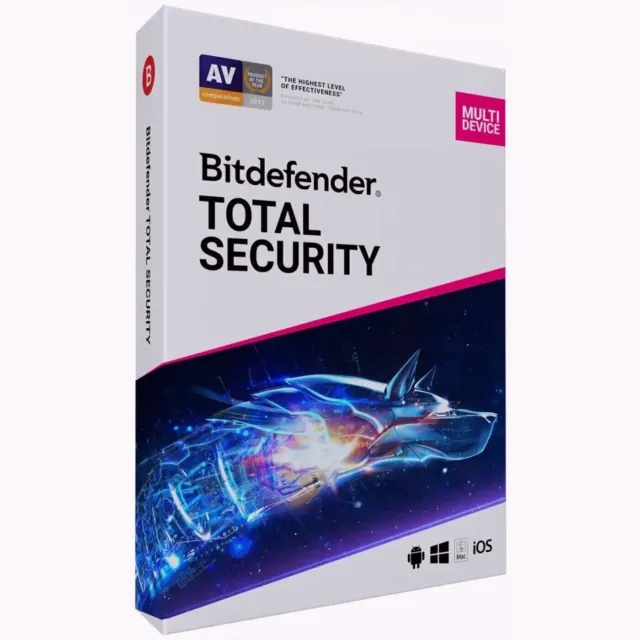 Bitdefender Total Security  3 Years For 3 Devices Protection Latest Version