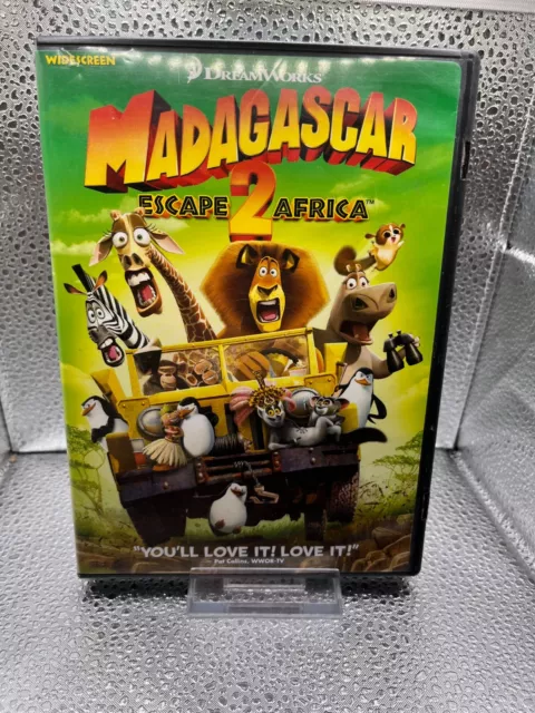 Madagascar: Escape 2 Africa (DVD, 2009, pantalla completa o pantalla ancha)** Ben Stiller