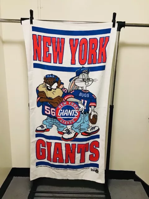 New York Giants Team NFL  Bugs Bunny Taz Looney Tunes Pool Beach Bath Towel