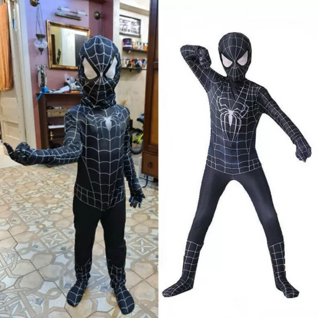 Vestito Spiderman Nero Bambino IN VENDITA PicClick IT