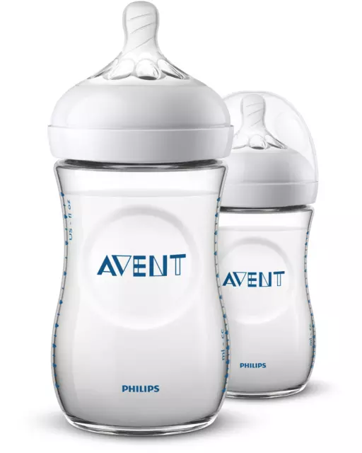 Botella Philips Avent Natural 2.0 260 ml (paquete de 2) 1 m+ SCF033/20