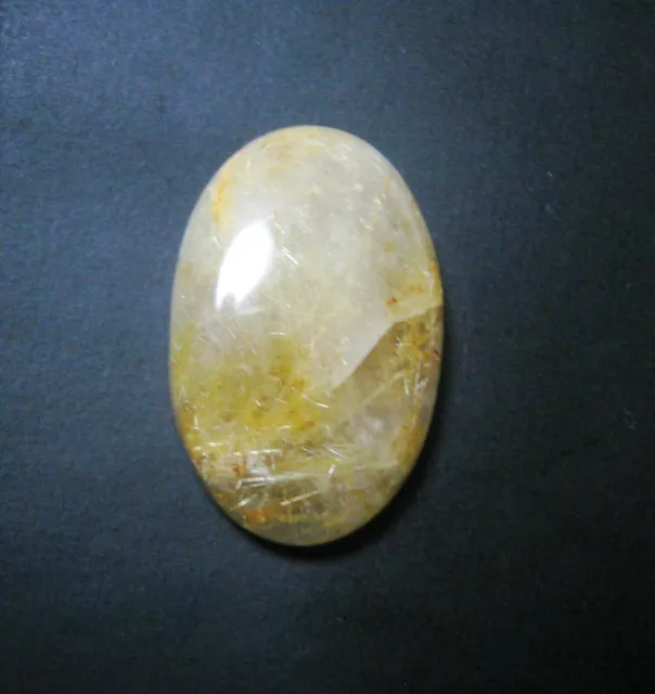 Golden Rutile Cabochon Oval Shape 21.50 ct Natural Loose Gemstone E 5547