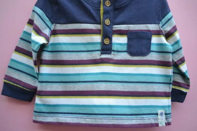 Ted Baker baby boy designer Winter t-shirt long sleeve Sz 000 BNWT top tee shirt 3