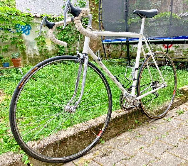 pinkes rennrad Mercier Shimano 600 AX Vintage Rennrad 1980s – Goldensteelcycles main image 1
