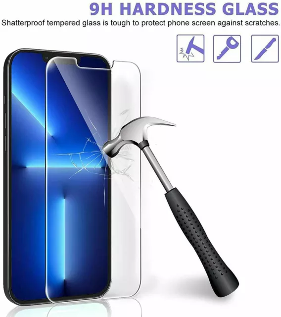 Verre Trempé Protection écran pour iPhone 8/7/6/XS/MAX/11 Pro/12/13/ 14/14 Pro