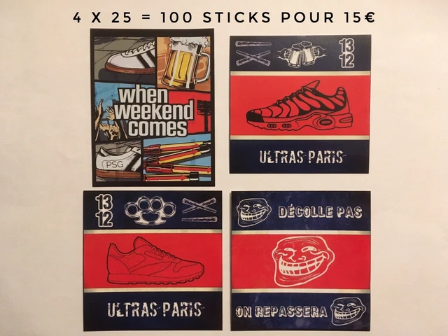 100 Sticker Ultra PSG