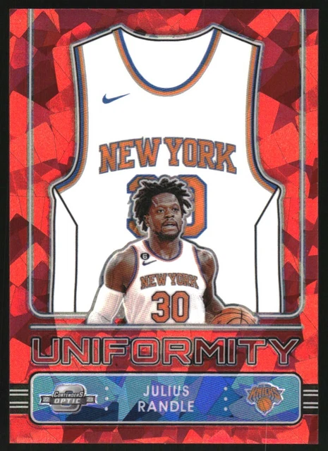 2022-23 Panini Contenders Optic Uniformity Red Cracked Ice #20 Julius Randle