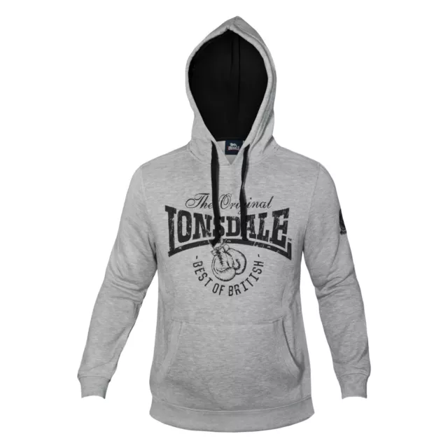 Felpa Uomo LONSDALE Zip Cappuccio Cotone Felpato Vari Colori e Modelli