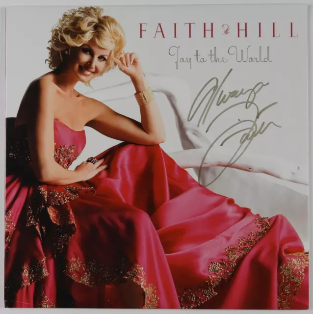 Faith Hill JSA Signed Autograph Record Vinyl Joy To The World Colored Vinyl