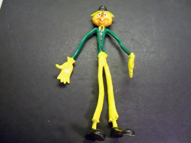 Vintage Bendable Bendy Toy Figure Scarecrow Halloween 'Fun World' 