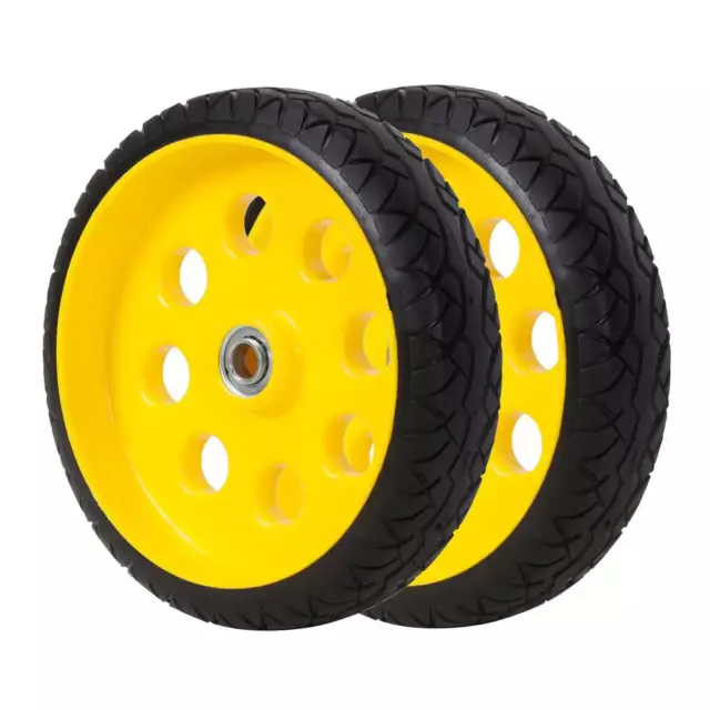 Replacement Wheels for Hand Trucks & Carts 2-Pack Flat-Free 10 in. x 2.5 inch 2